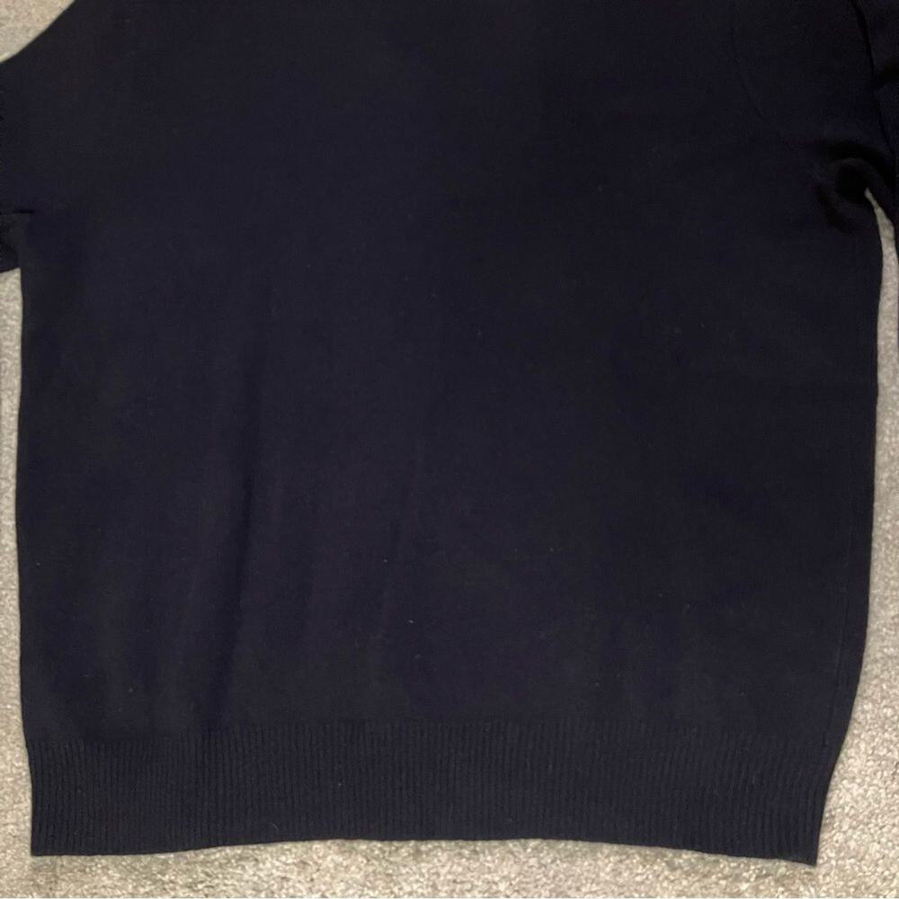 Polo Ralph Lauren Men’s Navy Blue 100% Lambswool V-Neck Sweater Size XL - Picture 5 of 11